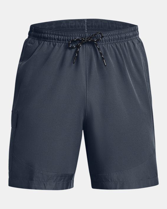 Men's UA RUSH™ Woven Cargo Shorts in Gray image number 10